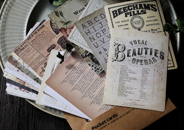Cheeserabbit Studio: Vintage Journaling Pocket Cards