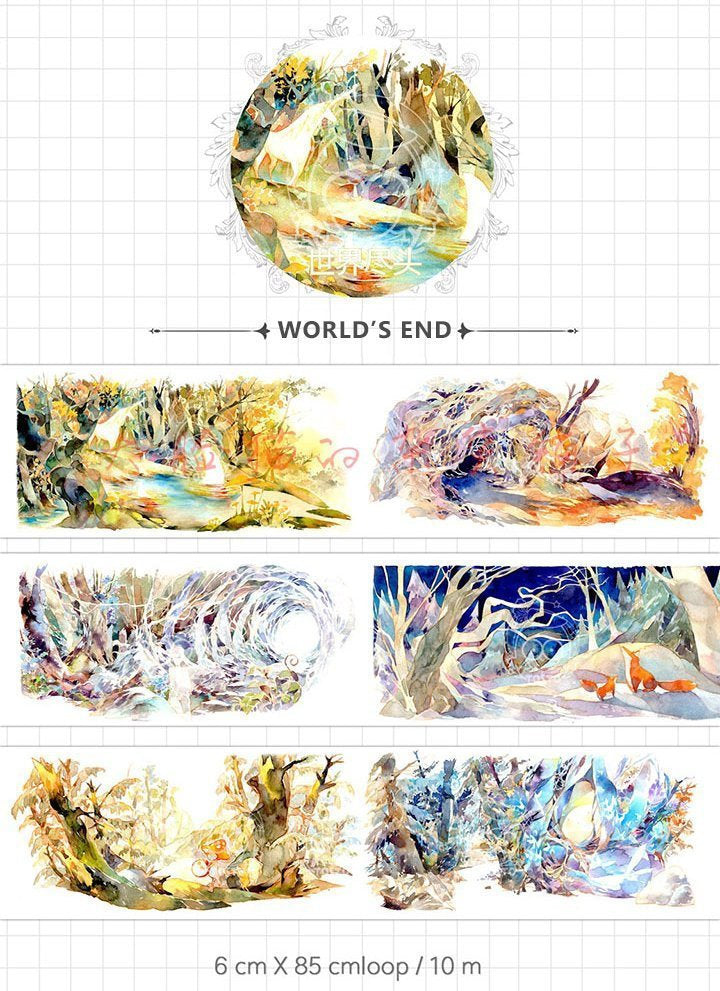 Tosto Washi Tape: World's End