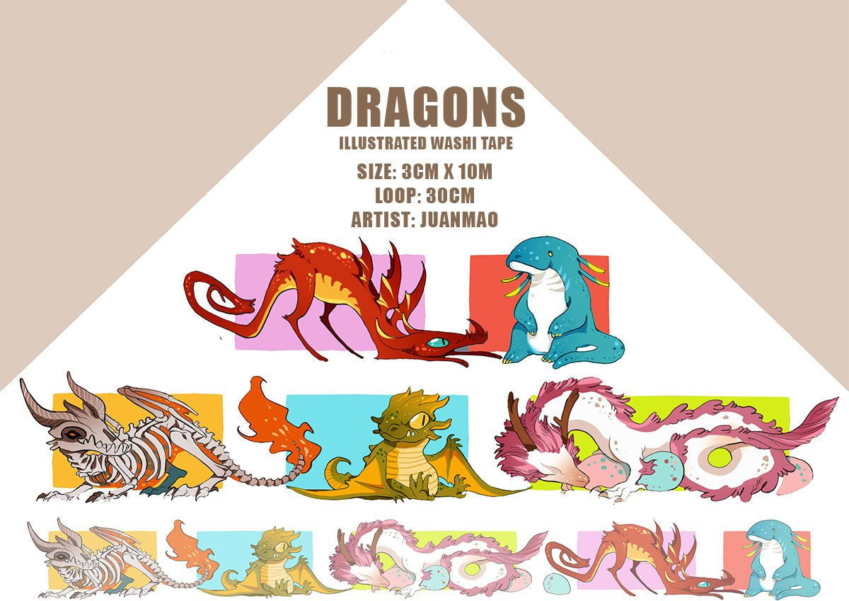 Dragons Washi Tape