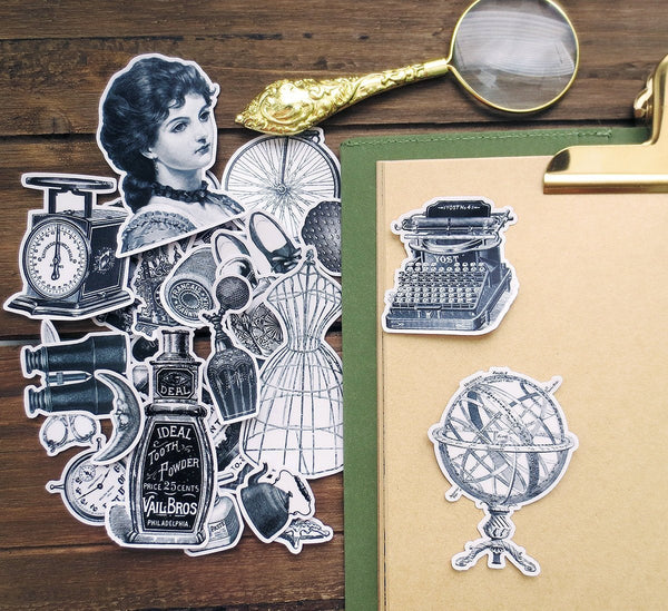 Vintage Objects Stickers Pack C