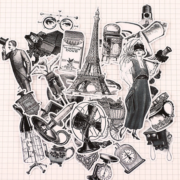 Vintage Objects Stickers Pack B