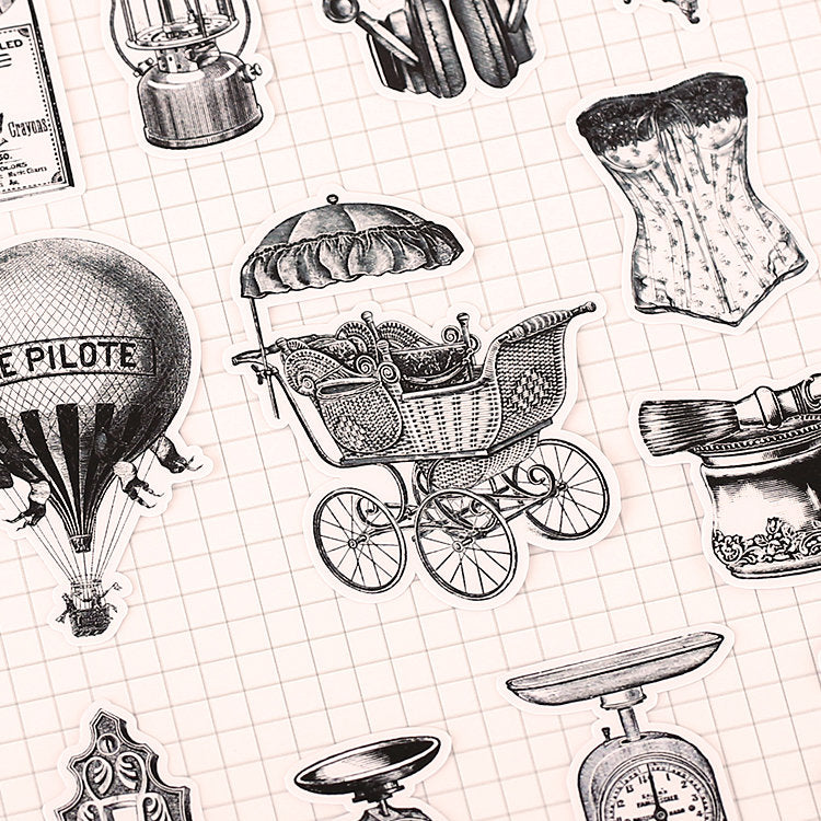 Vintage Objects Stickers Pack B
