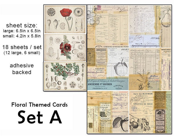 Floral Themed Sticker Paper
