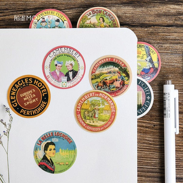 Vintage Ads Box Sticker Set