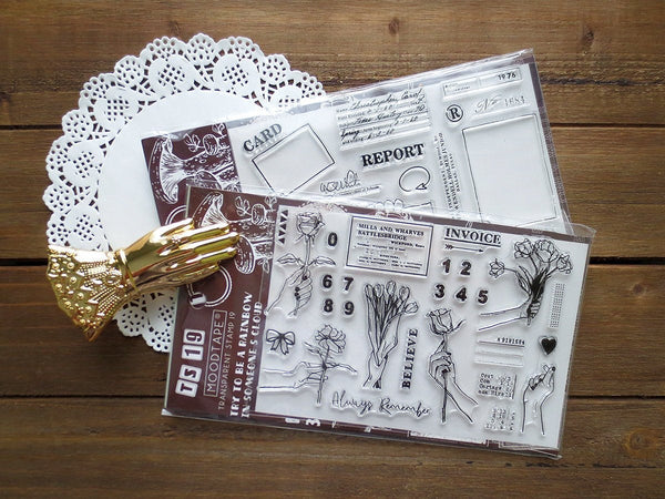 Hand Gestures Acrylic Stamp Set