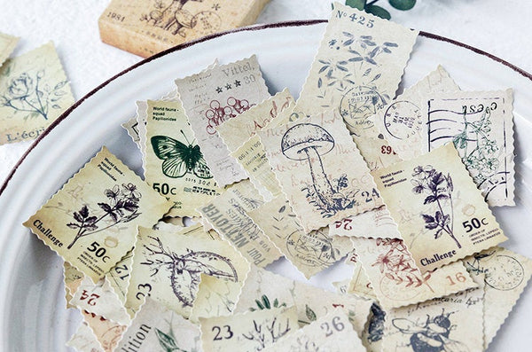 Forest Stamps Box Sticker Set