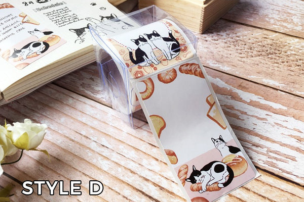 Frolicking Cats Sticker Label Roll