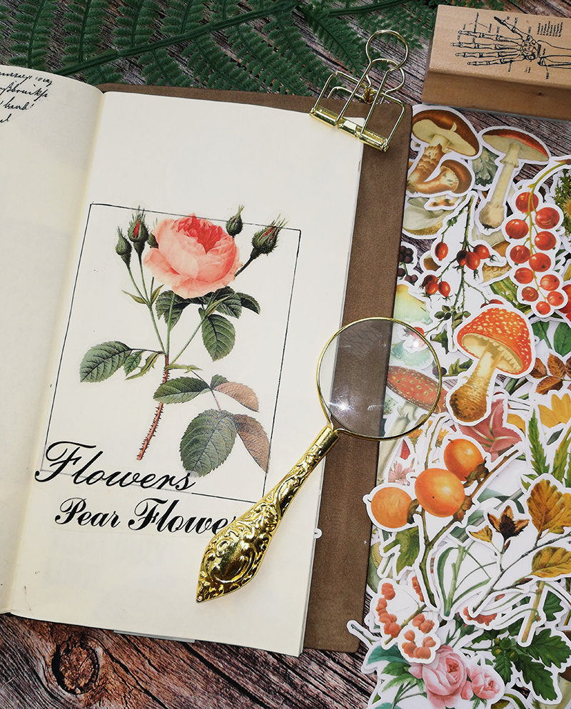 Vintage Flowers Stickers Pack A