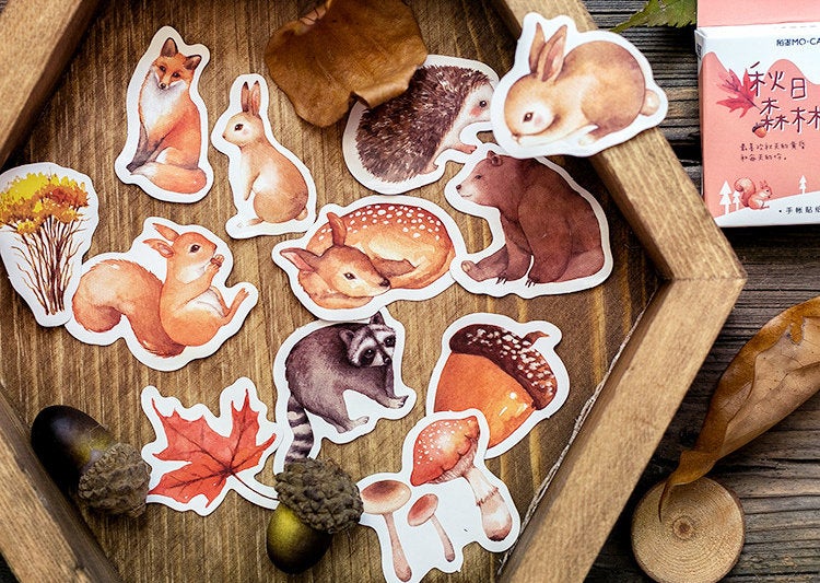 Forest Creatures Box Sticker Set