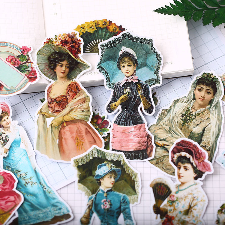 Victorian Fashion Stickers Pack – Papergame