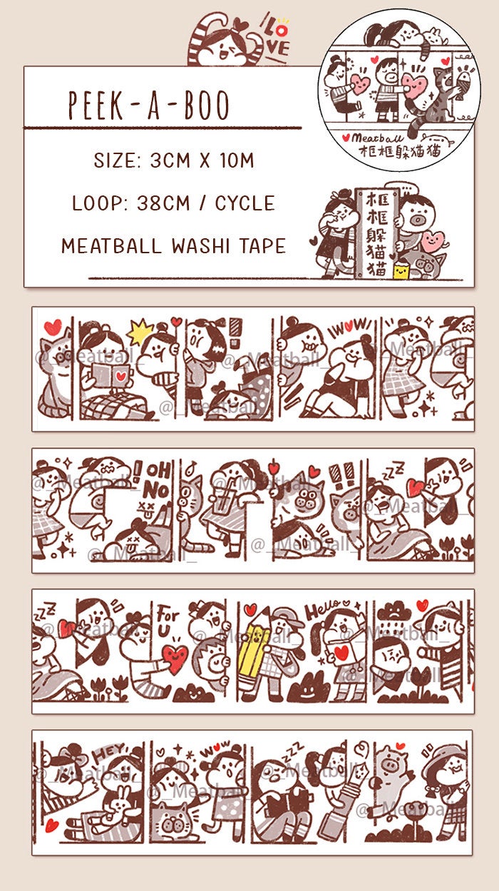 Meatball Washi Tape: Frames