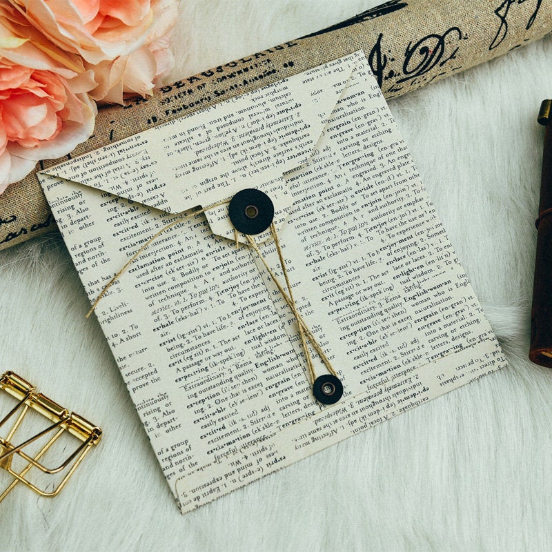 Button and String Paper Envelope