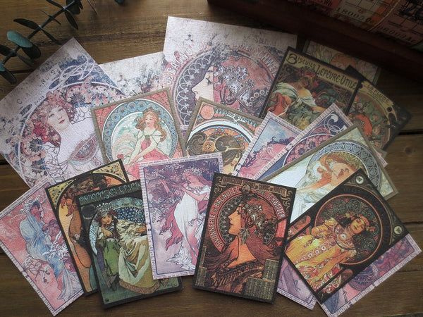 Cheeserabbit Studio: Alphonse Mucha Junk Journal Kit