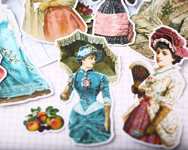 Victorian Fashion Stickers Pack