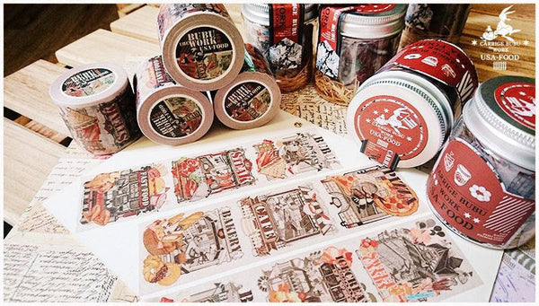 Tachibanakai Washi Tape: USA Food