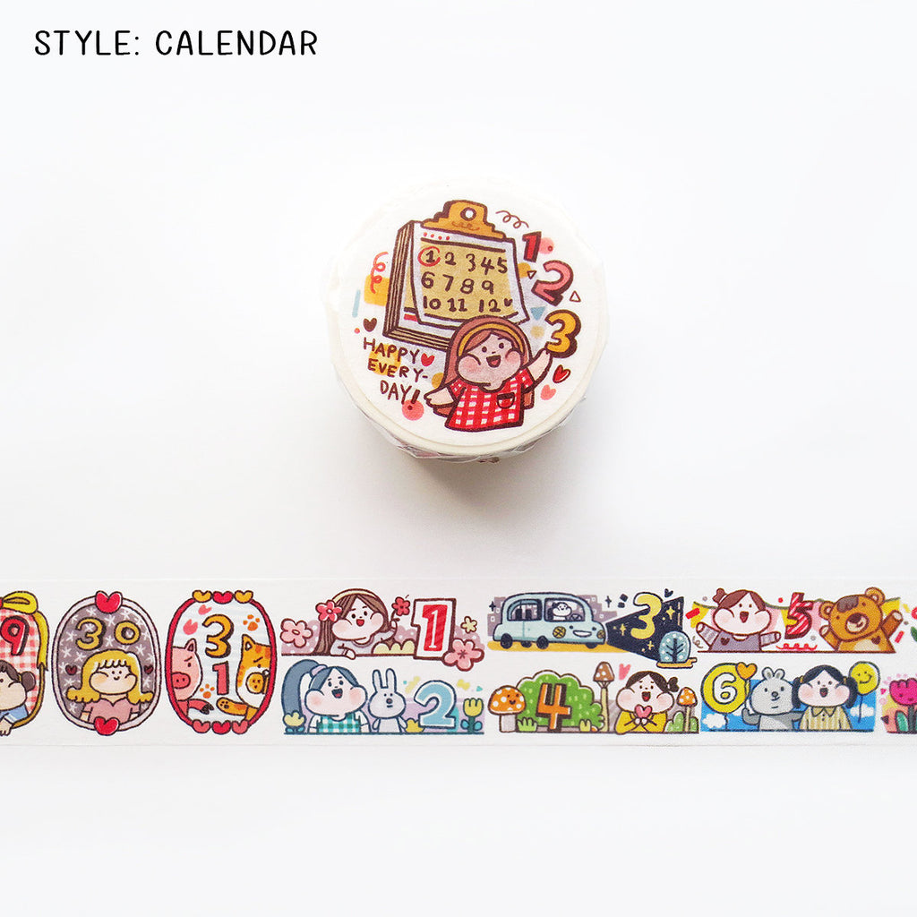 Meatball Washi Tape: Calendar