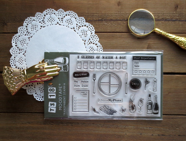 Food Tracker Acrylic Stamp Set