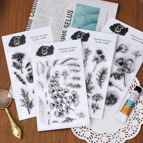 Assorted Flower Acrylic Stamp Sheet