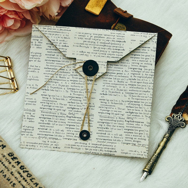 Button and String Paper Envelope