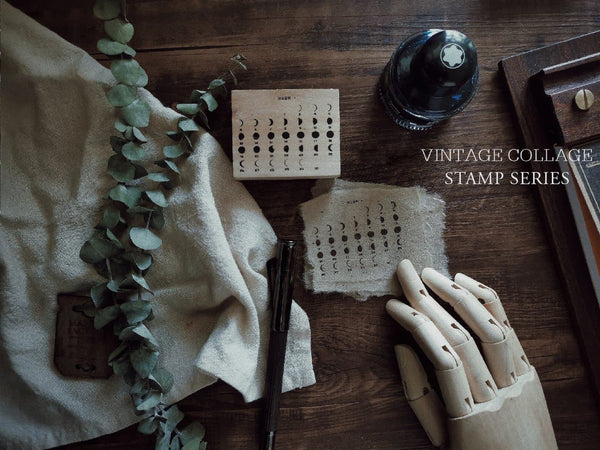 Moon Phases Calendar Wooden Stamp