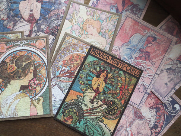 Cheeserabbit Studio: Alphonse Mucha Junk Journal Kit