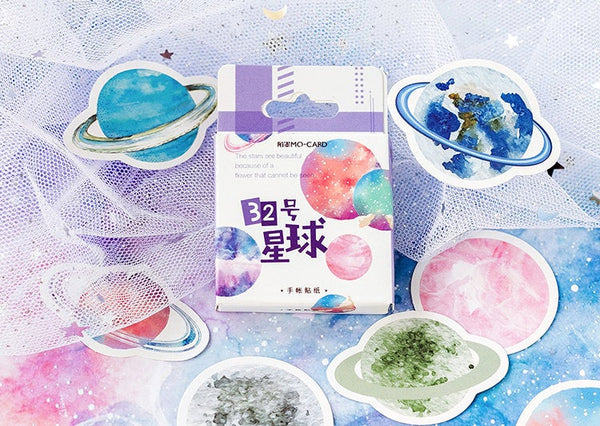 Planets Box Sticker Set