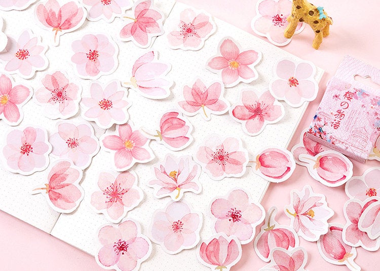 Cherry Blossom Box Stickers Set