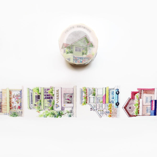 Neighborhood Houses Washi Tape