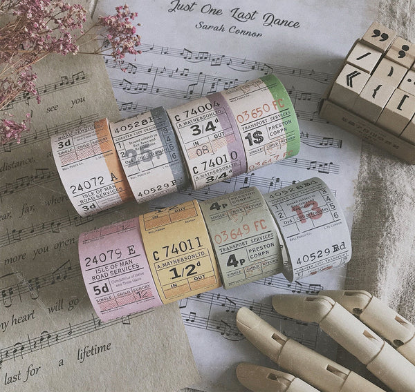 Transit Ticket Stubs Washi Tape