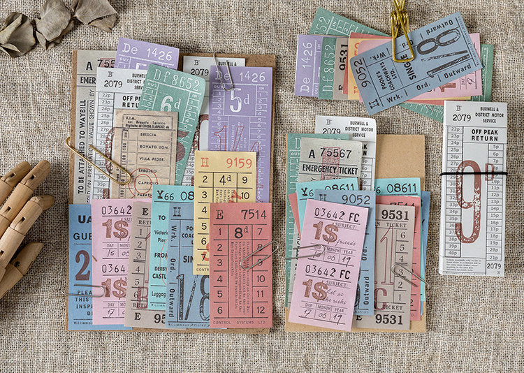 Vintage Tickets Paper Pad A