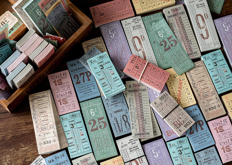 Vintage Tickets Paper Pad A