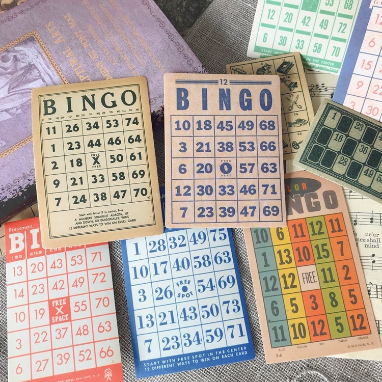 Bingo Cards Stickers Pack