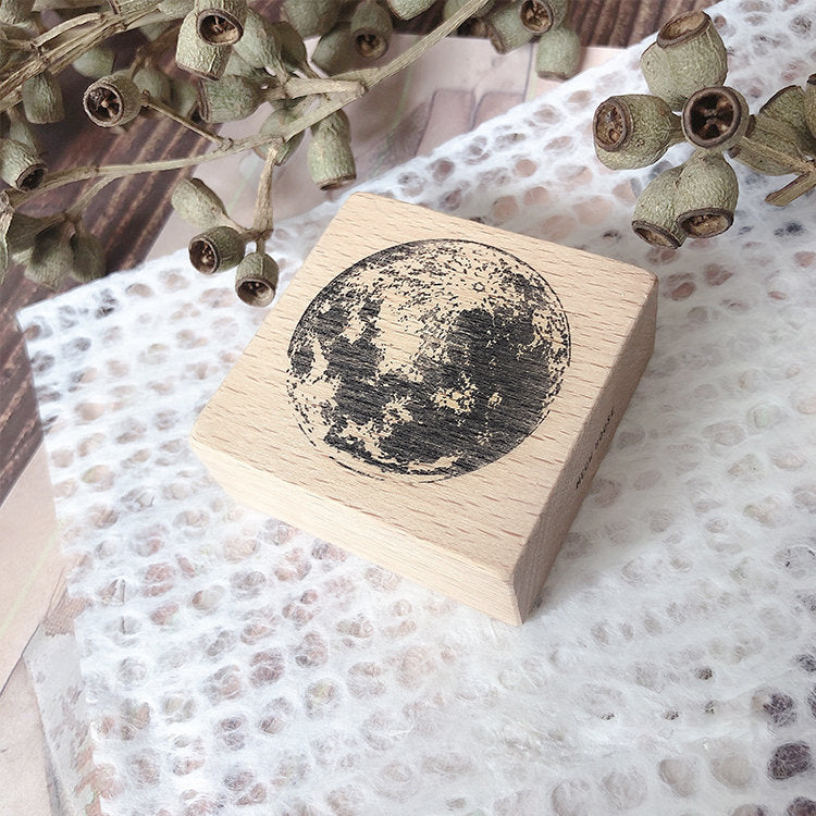 Moon Wooden Stamp