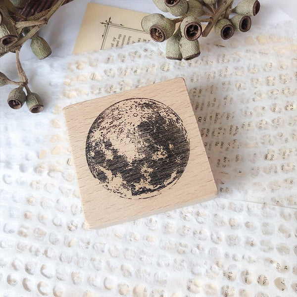 Moon Wooden Stamp