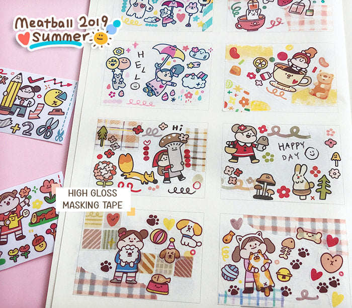 Meatball Washi Tape: Mini World