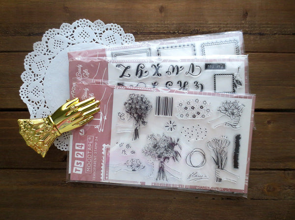 Flower Bouquet Acrylic Stamp Set