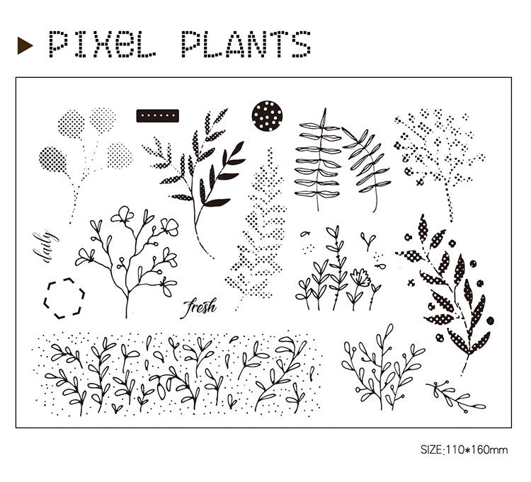 Plant Frames Acrylic Stamp Set