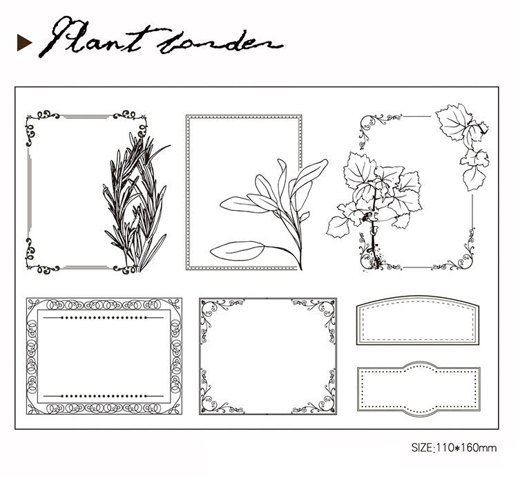Plant Frames Acrylic Stamp Set
