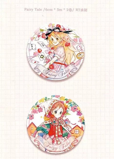 Fairy Tale Girl Washi Tapes Set