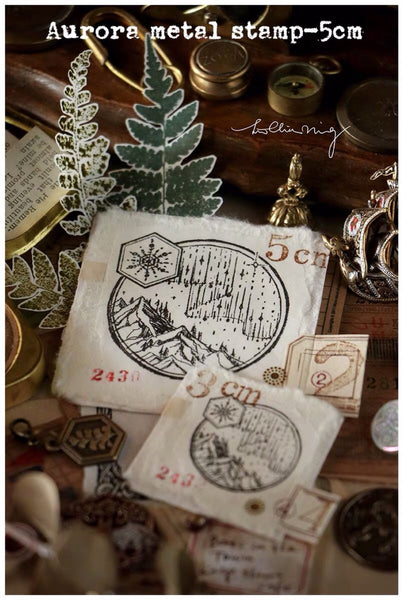 LCN Design Studio: Aurora & Winter Mountain Metal Stamp