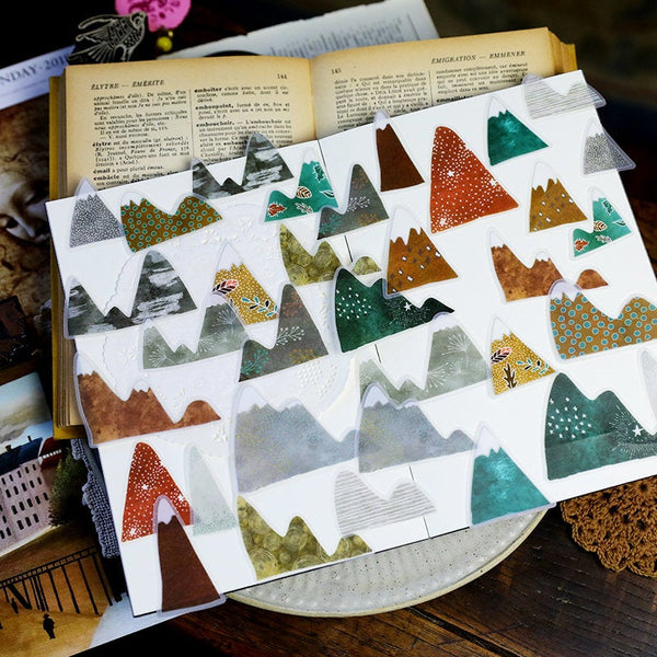 Cheeserabbit Studio: Translucent Mountain Stickers Pack