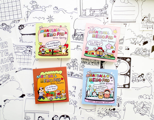Meatball Four Seasons Memo Pad