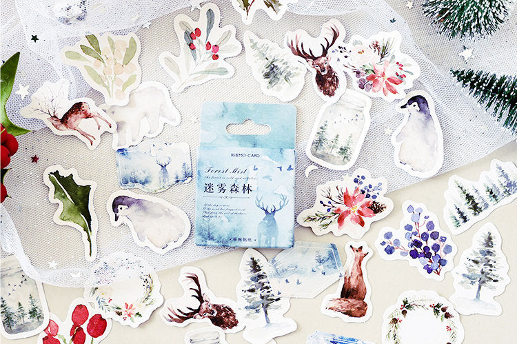 Forest Mist Box Sticker Set