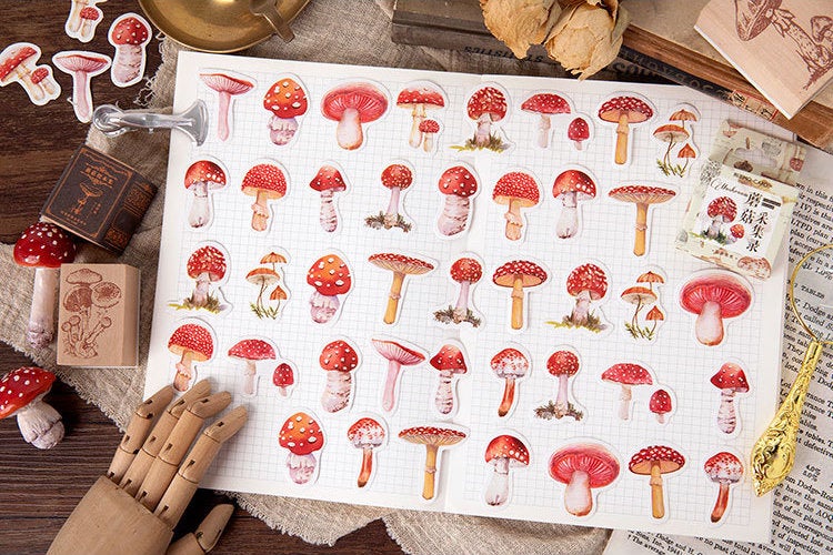 Mushroom Box Sticker Set