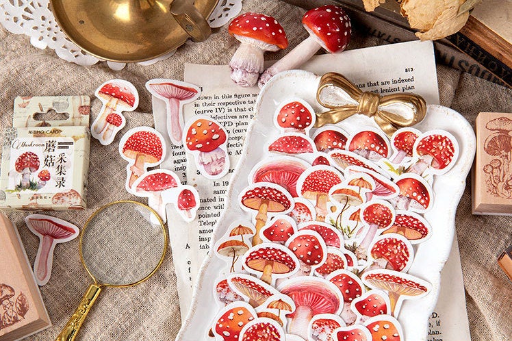 Mushroom Box Sticker Set