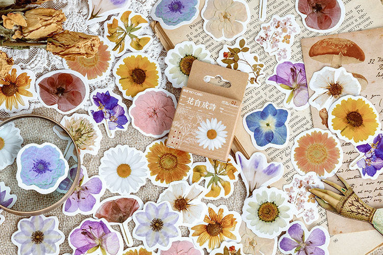 Pressed Flowers Box Stickers Set