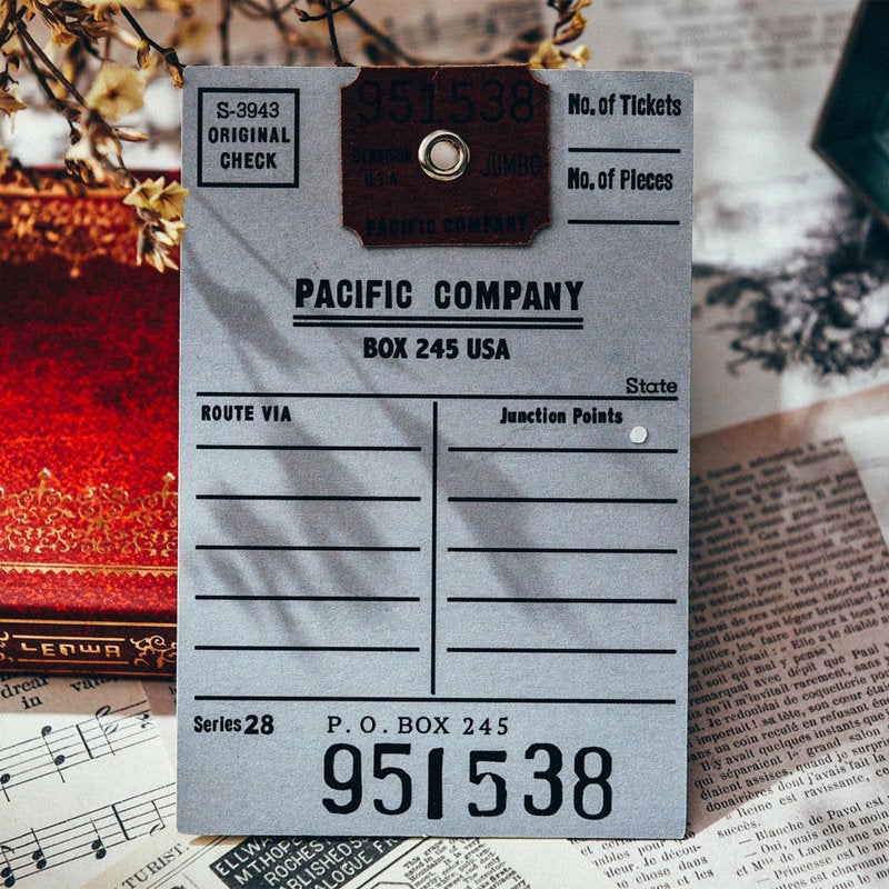 3PCS Train Ticket Stubs – Papergame