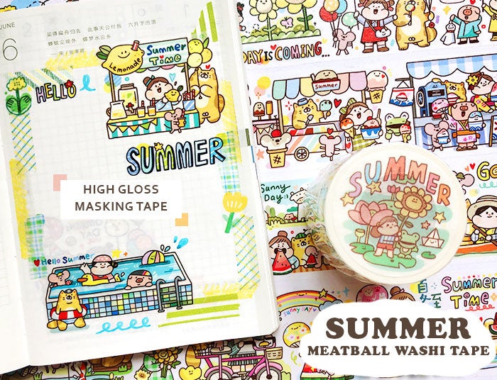 Meatball Washi Tape: Summer