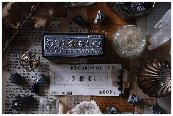 LCN Design Studio: Records of the Moon Metal Stamp