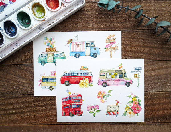 RV Campers Planner Sticker Sheet